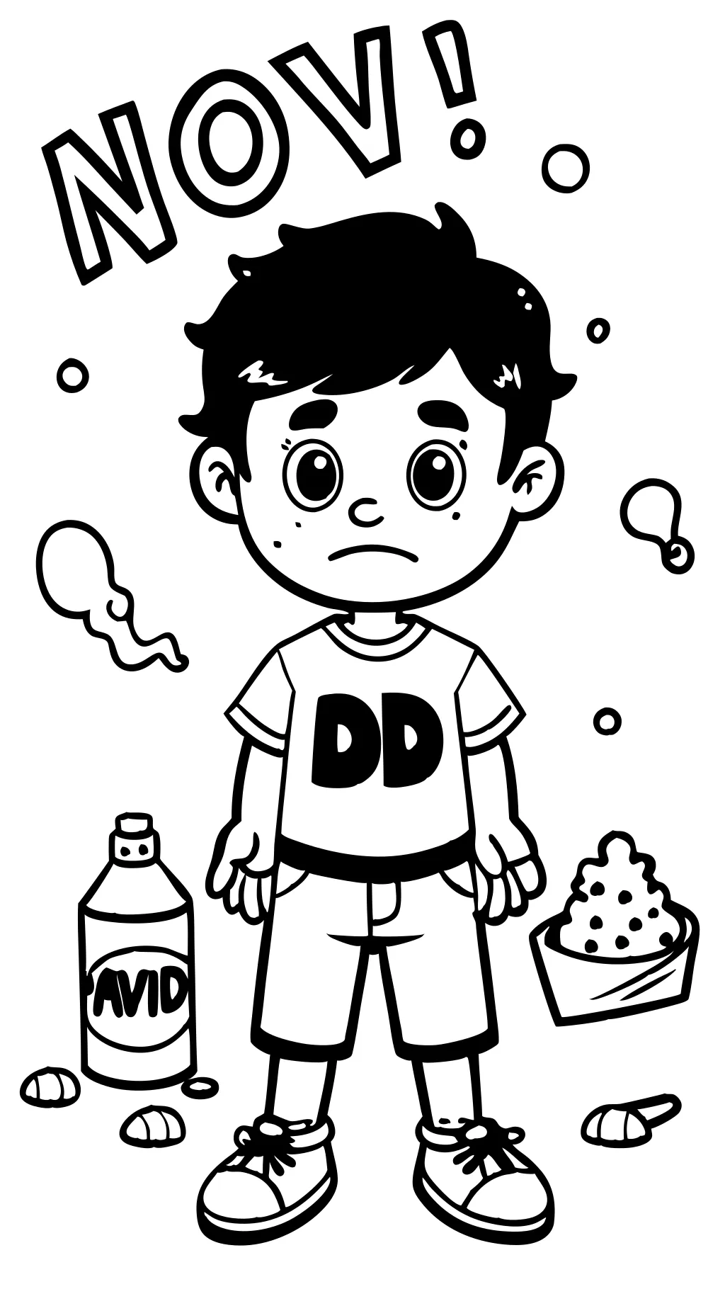 no david coloring page